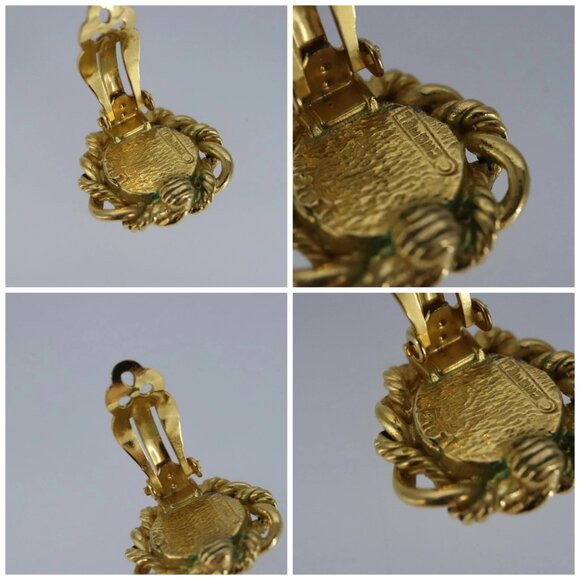 CHANEL Earring metal Gold CC Auth bs20026 - Picture 14 of 15